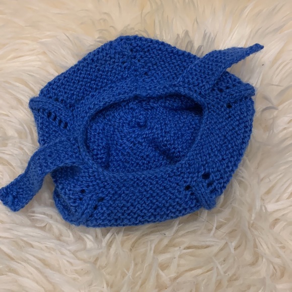 Baby Booties and Hat Blue Crochet Hand-Made Brand New - Picture 5 of 7